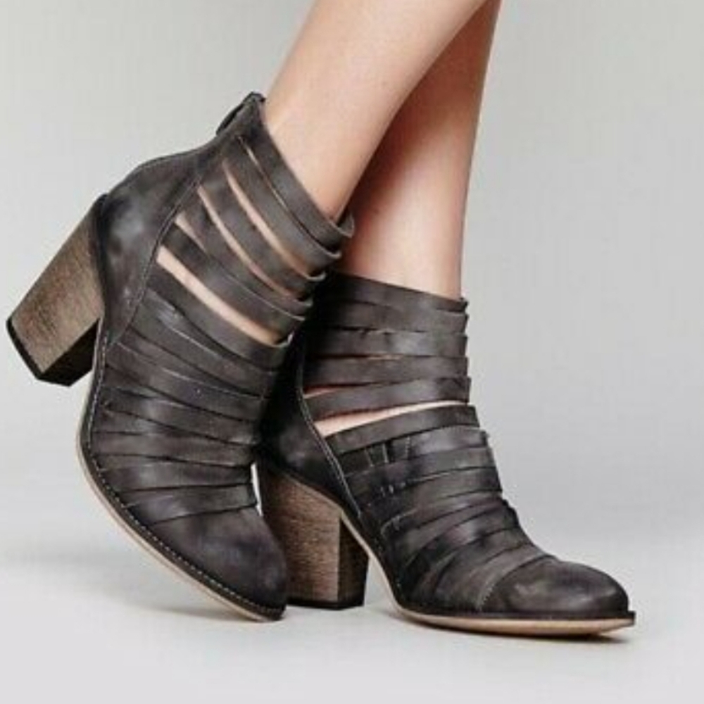 FREE PEOPLE Hybrid Heel Womens Boots - Brown